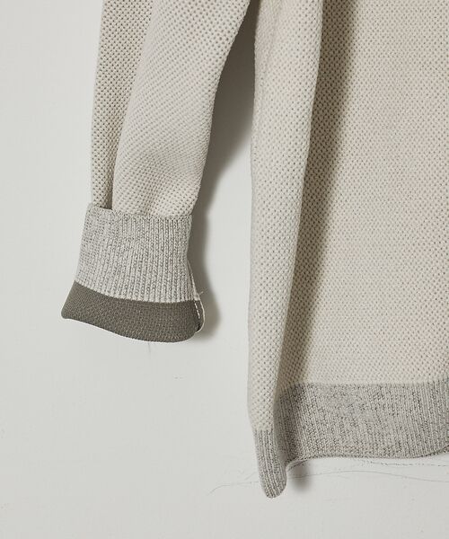 ABAHOUSE / アバハウス ニット・セーター | ダブルフェイス カノコ ドライバーズニット | 詳細3