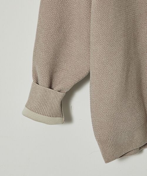 ABAHOUSE / アバハウス ニット・セーター | ダブルフェイス カノコ ドライバーズニット | 詳細6