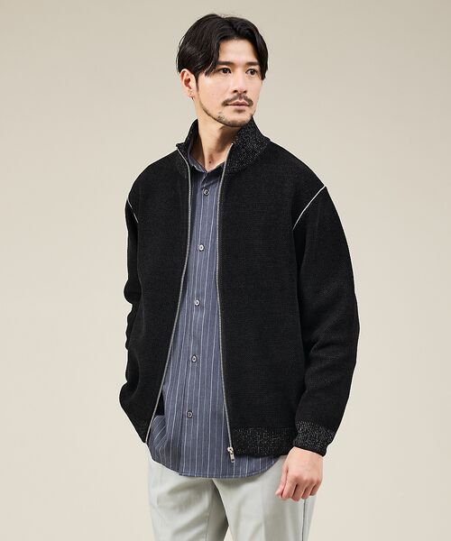 ABAHOUSE / アバハウス ニット・セーター | ダブルフェイス カノコ ドライバーズニット | 詳細19