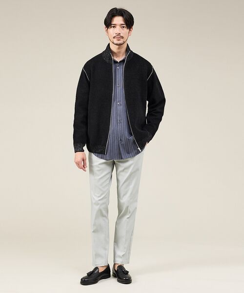 ABAHOUSE / アバハウス スラックス・ドレスパンツ | 【ハイパーストレッチ】ツイル柄 イージースラックス | 詳細5