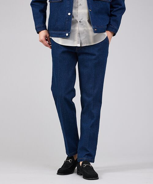 ABAHOUSE / アバハウス デニムパンツ | 【セットアップ対応】5ポケット デニム スラックス/パンツ(ブルー)