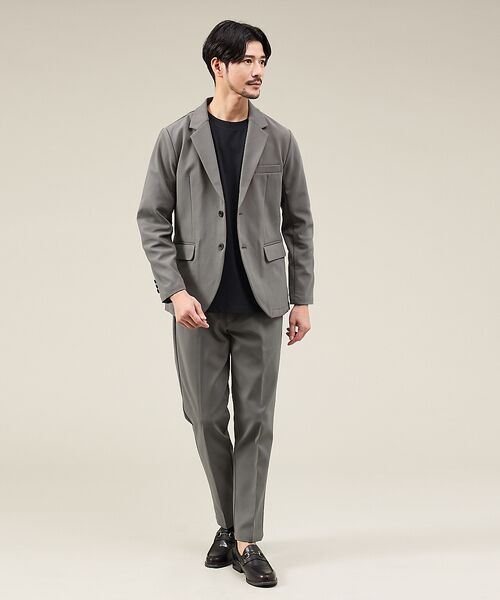 ABAHOUSE / アバハウス テーラードジャケット | 【SMART CLOSET / WEB限定】ハイゲージ ポンチ セットアップ/ス(モカ)