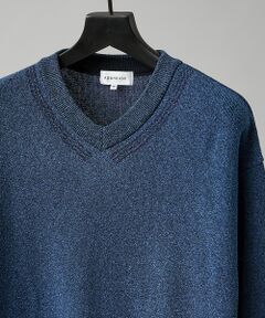 ABAHOUSE / アバハウス ニット・セーター | WOOL MIX ブークレーＶネックニット