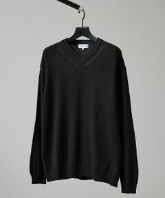 ABAHOUSE / アバハウス ニット・セーター | WOOL MIX ブークレーＶネックニット