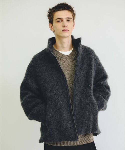 ABAHOUSE / アバハウス ニット・セーター | WOOL MIX ブークレーＶネックニット | 詳細11