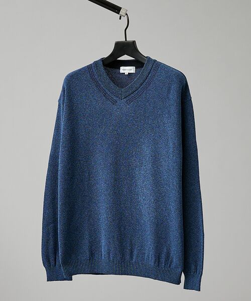 ABAHOUSE / アバハウス ニット・セーター | WOOL MIX ブークレーＶネックニット | 詳細16