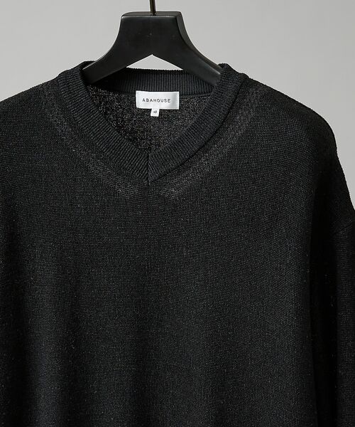 ABAHOUSE / アバハウス ニット・セーター | WOOL MIX ブークレーＶネックニット | 詳細22