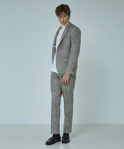 ABAHOUSE / アバハウス スラックス・ドレスパンツ | 【セットアップ対応】Down Fabric フェードスエード イージースラックス | 詳細1