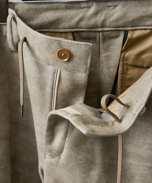 ABAHOUSE / アバハウス スラックス・ドレスパンツ | 【セットアップ対応】Down Fabric フェードスエード イージースラックス | 詳細3