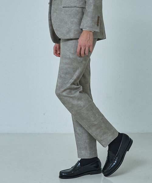 ABAHOUSE / アバハウス スラックス・ドレスパンツ | 【セットアップ対応】Down Fabric フェードスエード イージースラックス | 詳細4