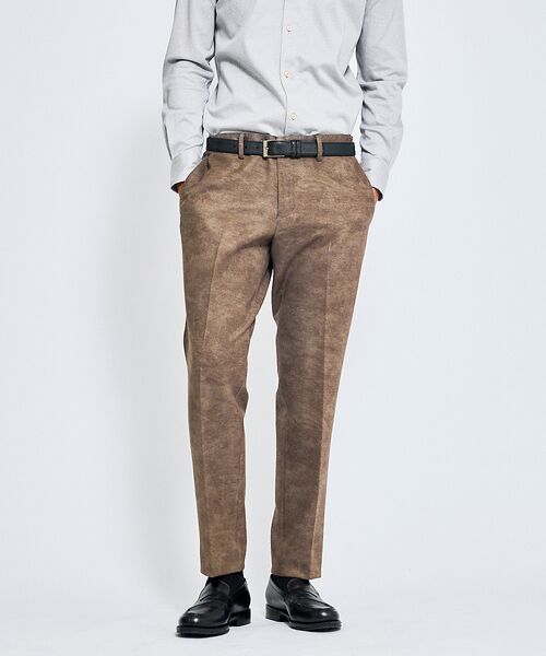 ABAHOUSE / アバハウス スラックス・ドレスパンツ | 【セットアップ対応】Down Fabric フェードスエード イージースラックス | 詳細9