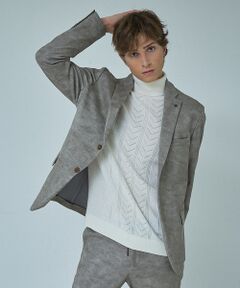 ABAHOUSE / アバハウス テーラードジャケット | 【セットアップ対応】Down Fabric フェードスエード ジャケット / F