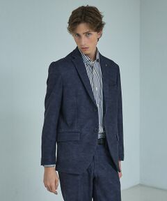 ABAHOUSE / アバハウス テーラードジャケット | 【セットアップ対応】Down Fabric フェードスエード ジャケット / F