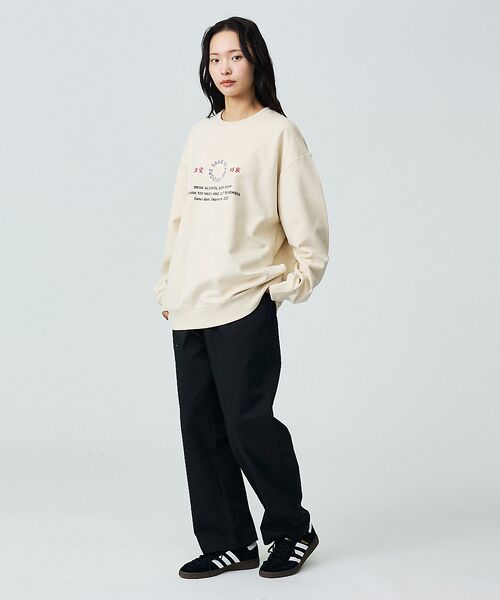 ABAHOUSE / アバハウス スウェット | 【YOIDORE/ヨイドレ】酒愛好家スーベニア刺繍フェイクスウェードクルー | 詳細4