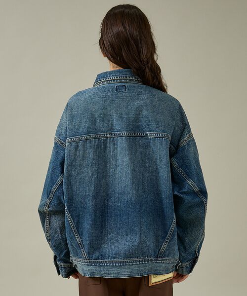 ABAHOUSE / アバハウス ブルゾン | 【LEE/リー】SUPERSIZED RIDERS デニムジャケット / ビッグ | 詳細6