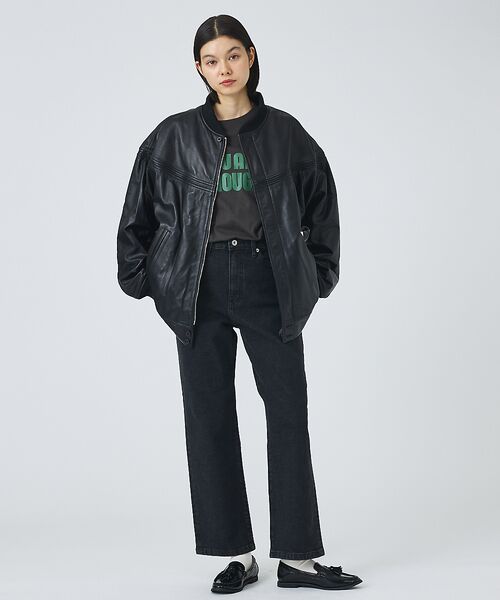 ABAHOUSE / アバハウス ブルゾン | 【TOWNCRAFT/タウンクラフト】Leather Derby Jacket | 詳細1