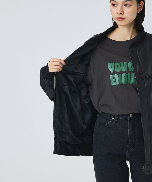 ABAHOUSE / アバハウス ブルゾン | 【TOWNCRAFT/タウンクラフト】Leather Derby Jacket | 詳細2