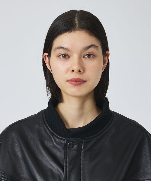 ABAHOUSE / アバハウス ブルゾン | 【TOWNCRAFT/タウンクラフト】Leather Derby Jacket | 詳細8