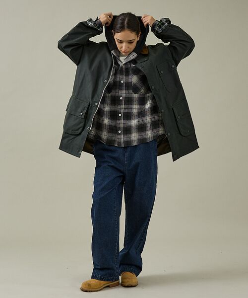 ABAHOUSE / アバハウス ブルゾン | 【Barbour / バブアー】SOLWAY / ソルウェイ ワックスジャケット | 詳細10