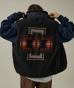 ABAHOUSE / アバハウス ブルゾン | 【PENDLETON/ペンドルトン】Jaqared Boa Stand Vest