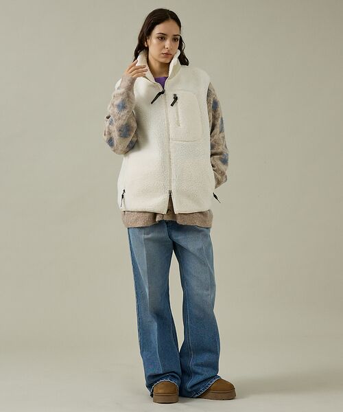 ABAHOUSE / アバハウス ブルゾン | 【PENDLETON/ペンドルトン】Jaqared Boa Stand Vest | 詳細3