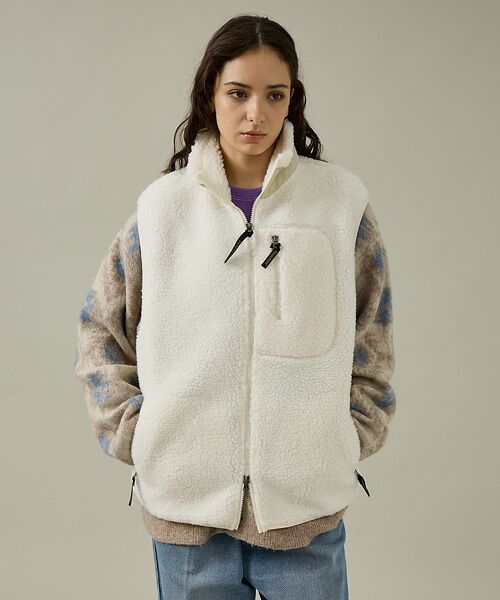 ABAHOUSE / アバハウス ブルゾン | 【PENDLETON/ペンドルトン】Jaqared Boa Stand Vest | 詳細4