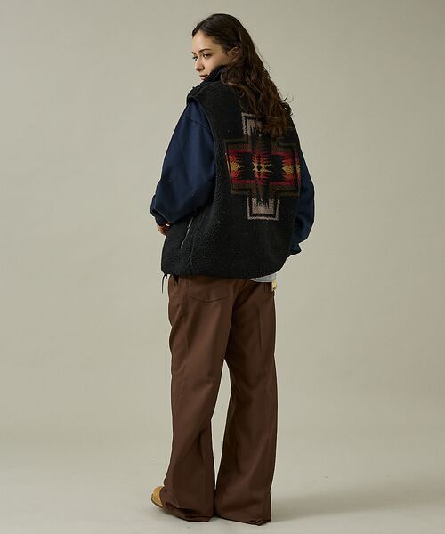ABAHOUSE / アバハウス ブルゾン | 【PENDLETON/ペンドルトン】Jaqared Boa Stand Vest | 詳細6