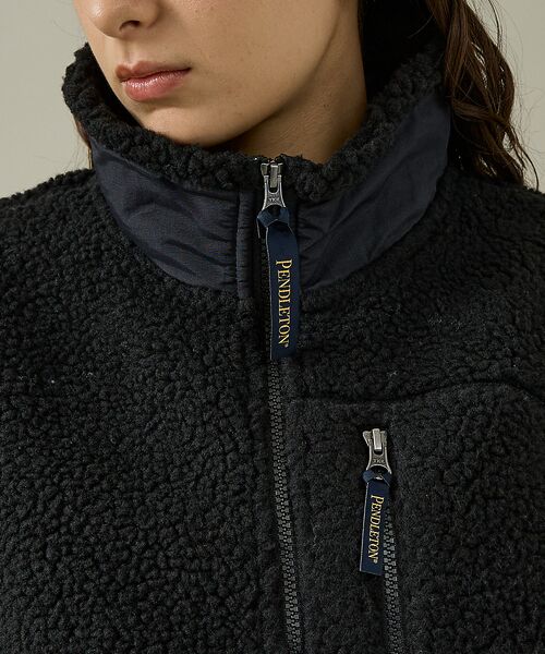 ABAHOUSE / アバハウス ブルゾン | 【PENDLETON/ペンドルトン】Jaqared Boa Stand Vest | 詳細15
