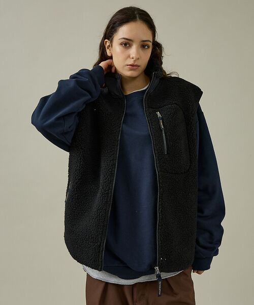 ABAHOUSE / アバハウス ブルゾン | 【PENDLETON/ペンドルトン】Jaqared Boa Stand Vest | 詳細11