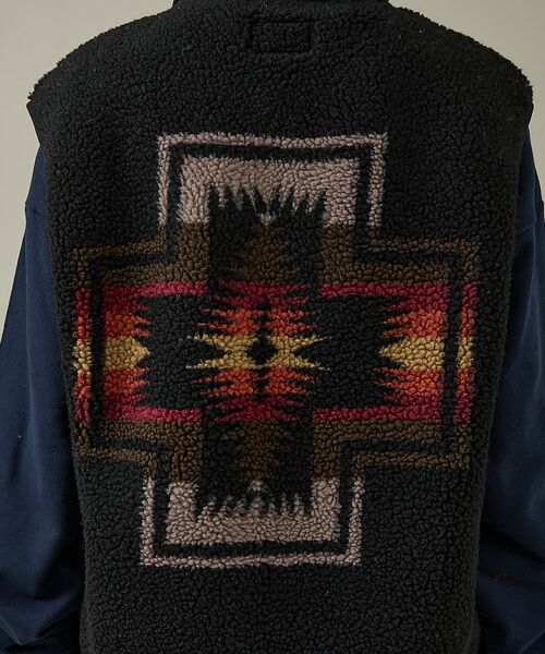 ABAHOUSE / アバハウス ブルゾン | 【PENDLETON/ペンドルトン】Jaqared Boa Stand Vest | 詳細14