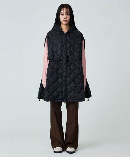 ABAHOUSE / アバハウス ダウンジャケット・ベスト | 【TAION / タイオン】ポンチョ型ダウン/ケープ/ダウン/フード付き/収納ポ | 詳細2