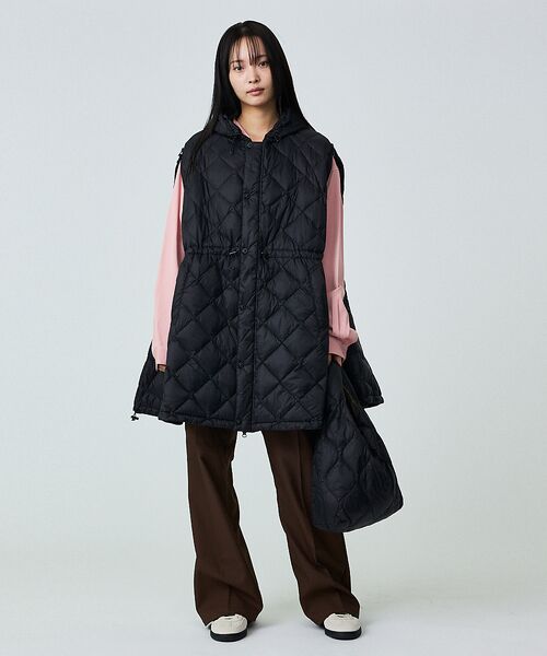 ABAHOUSE / アバハウス ダウンジャケット・ベスト | 【TAION / タイオン】ポンチョ型ダウン/ケープ/ダウン/フード付き/収納ポ | 詳細3