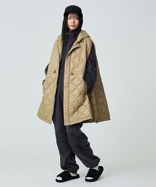 ABAHOUSE / アバハウス ダウンジャケット・ベスト | 【TAION / タイオン】ポンチョ型ダウン/ケープ/ダウン/フード付き/収納ポ | 詳細11