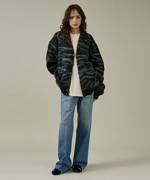 ABAHOUSE / アバハウス カーディガン・ボレロ | 【PENNEYS/ぺニーズ】TIGER PATTERN SHAGGY CARDI | 詳細1