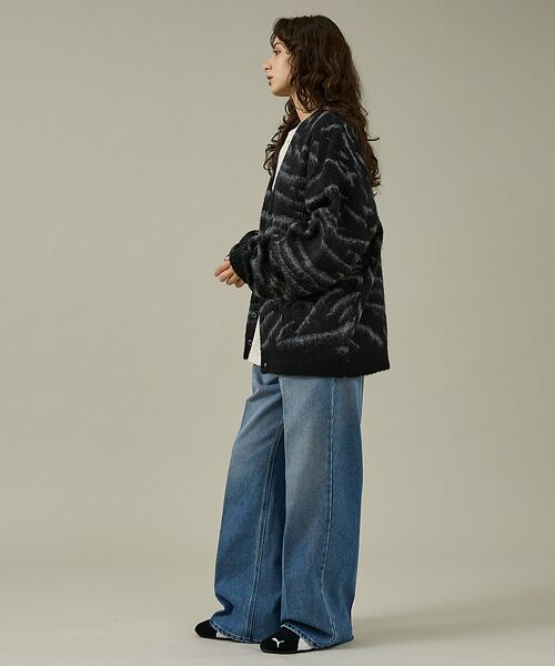 ABAHOUSE / アバハウス カーディガン・ボレロ | 【PENNEYS/ぺニーズ】TIGER PATTERN SHAGGY CARDI | 詳細2