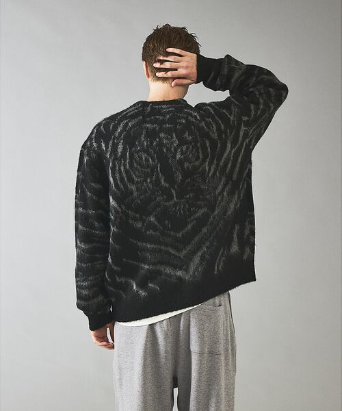 ABAHOUSE / アバハウス カーディガン・ボレロ | 【PENNEYS/ぺニーズ】TIGER PATTERN SHAGGY CARDI | 詳細5