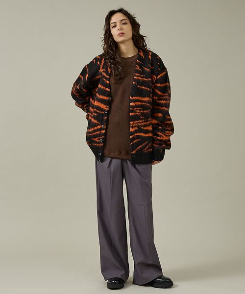 ABAHOUSE / アバハウス カーディガン・ボレロ | 【PENNEYS/ぺニーズ】TIGER PATTERN SHAGGY CARDI | 詳細10