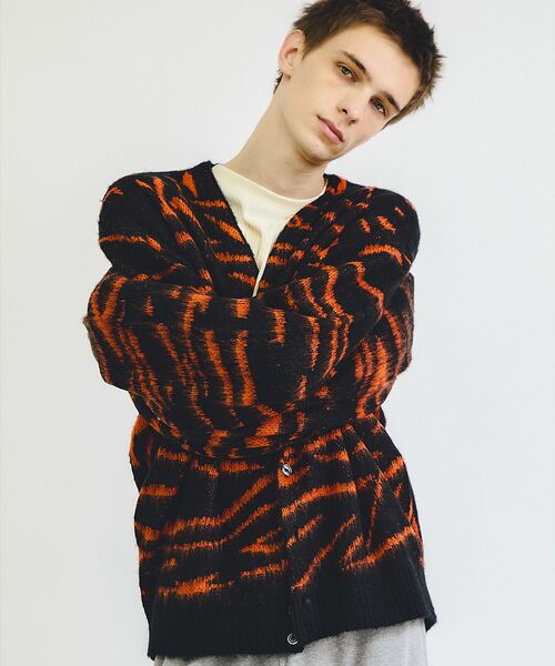 ABAHOUSE / アバハウス カーディガン・ボレロ | 【PENNEYS/ぺニーズ】TIGER PATTERN SHAGGY CARDI | 詳細25
