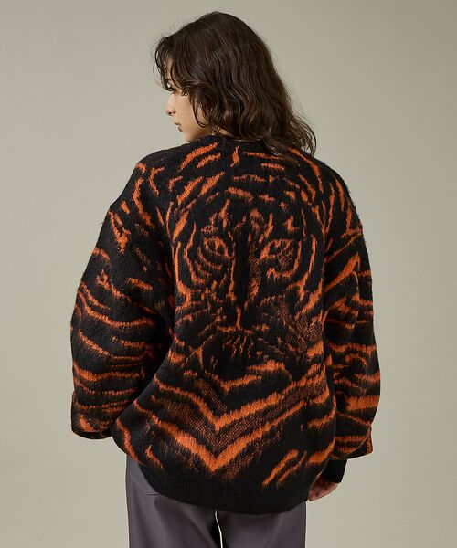 ABAHOUSE / アバハウス カーディガン・ボレロ | 【PENNEYS/ぺニーズ】TIGER PATTERN SHAGGY CARDI | 詳細12