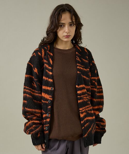 ABAHOUSE / アバハウス カーディガン・ボレロ | 【PENNEYS/ぺニーズ】TIGER PATTERN SHAGGY CARDI | 詳細14