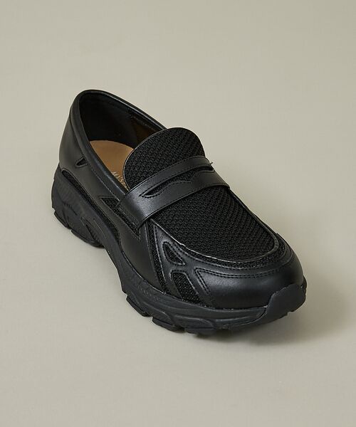 ABAHOUSE / アバハウス スニーカー | BLACK LOAFER SNEAKERS / ブラック ローファースニーカー/ | 詳細1