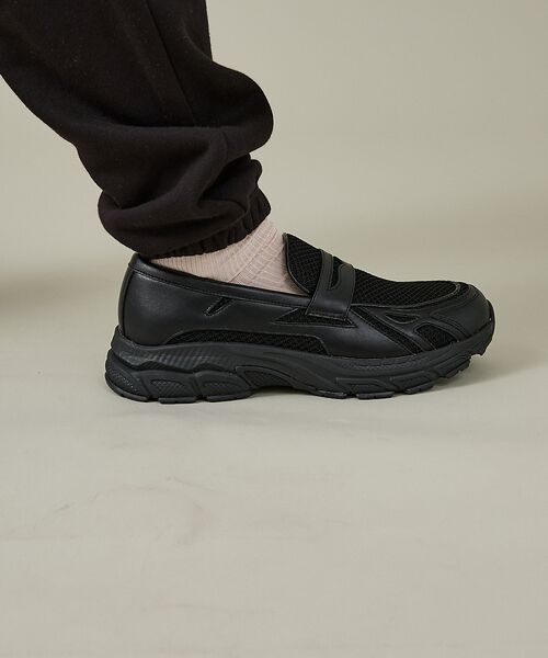 ABAHOUSE / アバハウス スニーカー | BLACK LOAFER SNEAKERS / ブラック ローファースニーカー/ | 詳細12