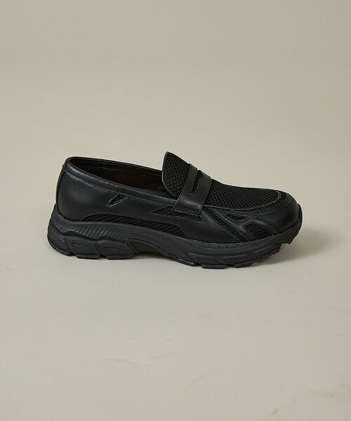 ABAHOUSE / アバハウス スニーカー | BLACK LOAFER SNEAKERS / ブラック ローファースニーカー/ | 詳細2