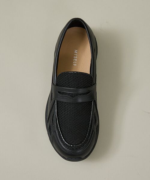 ABAHOUSE / アバハウス スニーカー | BLACK LOAFER SNEAKERS / ブラック ローファースニーカー/ | 詳細8
