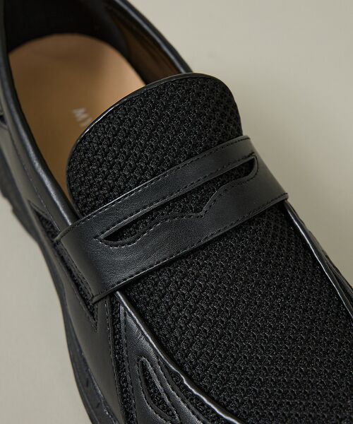 ABAHOUSE / アバハウス スニーカー | BLACK LOAFER SNEAKERS / ブラック ローファースニーカー/ | 詳細9