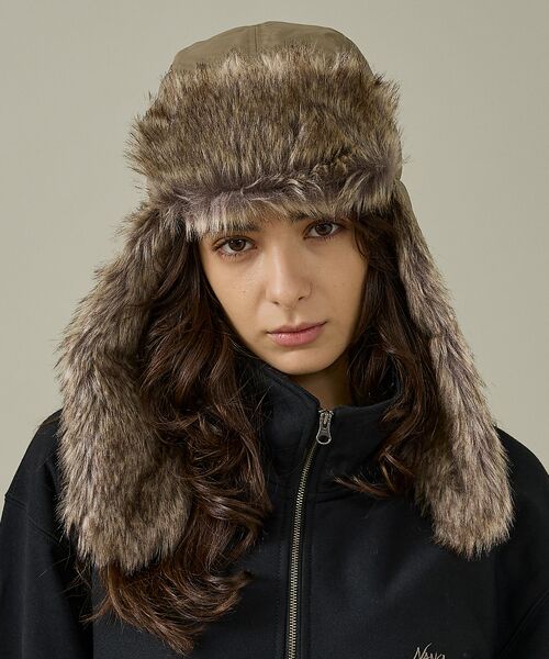 ABAHOUSE/アバハウス 【NANGA/ナンガ】AURORA TEX FUR FLIGHT CAP/フライ ダークベージュ F ABAHOUSE/アバハウス 【NANGA/ナンガ】AURORA TEX FUR FLIGHT CAP/フライ ダークベージュ F