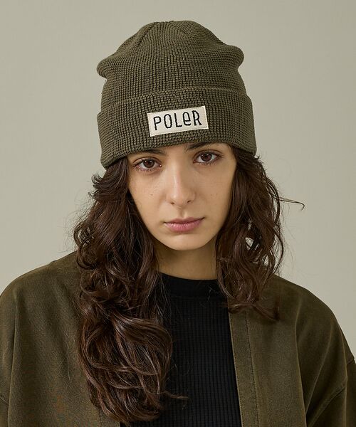 ABAHOUSE/アバハウス 【POLER / ポーラー】WORKERMAN BEANIE / ワーカーマン カーキ F ABAHOUSE/アバハウス 【POLER / ポーラー】WORKERMAN BEANIE / ワーカーマン カーキ F