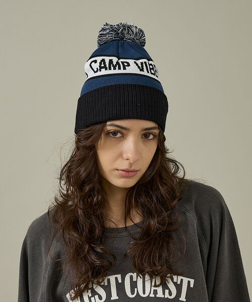 ABAHOUSE/AonEX yPOLER / |[[zGAS STATION BEANIE POMPOM ubN F