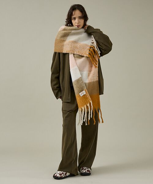 ABAHOUSE / アバハウス マフラー・ショール・スヌード・ストール | 【Barbour / バブアー】SCARF / 大判ロングマフラー/ユニセックス | 詳細1