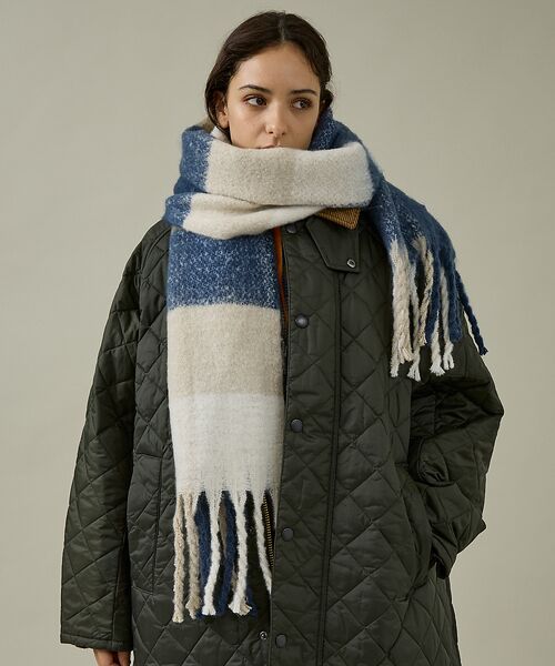 ABAHOUSE / アバハウス マフラー・ショール・スヌード・ストール | 【Barbour / バブアー】SCARF / 大判ロングマフラー/ユニセックス | 詳細4